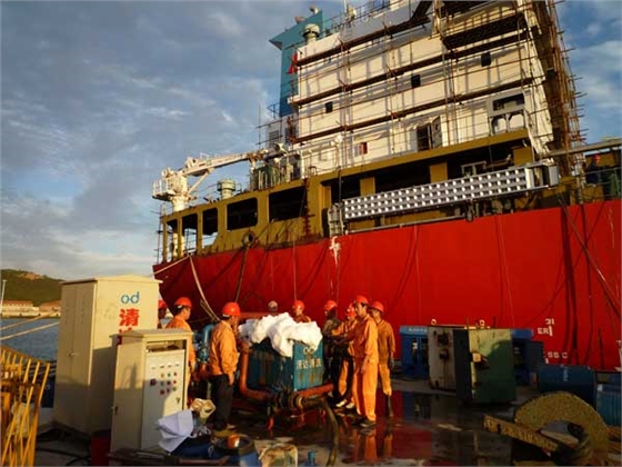 韓國現代船廠綜合管網清洗