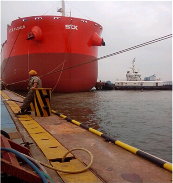 大連STX造船廠機(jī)艙主機(jī)滑油系統(tǒng)中性超分子膜化處理工程